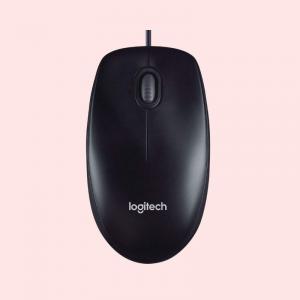 Logitech M90 Wired Optical Mouse  ( Black ) 